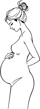 Fashion inspired mother-to-be with elegance charm and radiance. . png