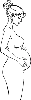 Graceful female pregnancy portrait with gentle fashion-inspired elegance. . png