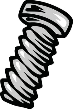 Screws bolt illustration vector