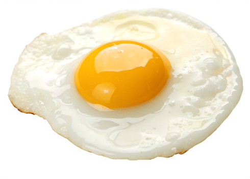 A perfectly fried egg with a runny yolk delicious breakfast food image png