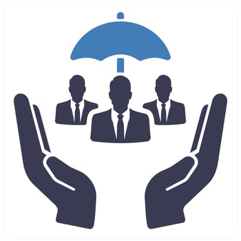 Social Security in blue filled color vector