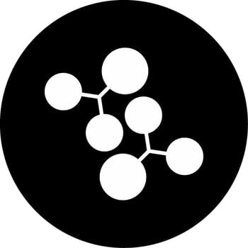 Chemistry Lab Tools Glyph Circle Inverted vector