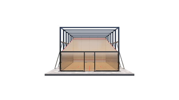 ront view squash court sport facility isolated on transparent background png