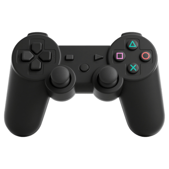 Black Playstation 3 Gamepad png