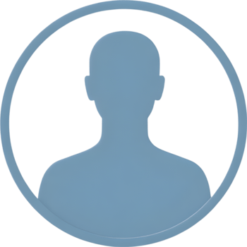 Light blue person outline icon with shadow png