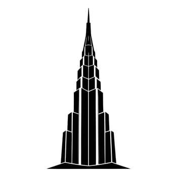 burj khalifa Dubai united arab emirates united Arab. vector