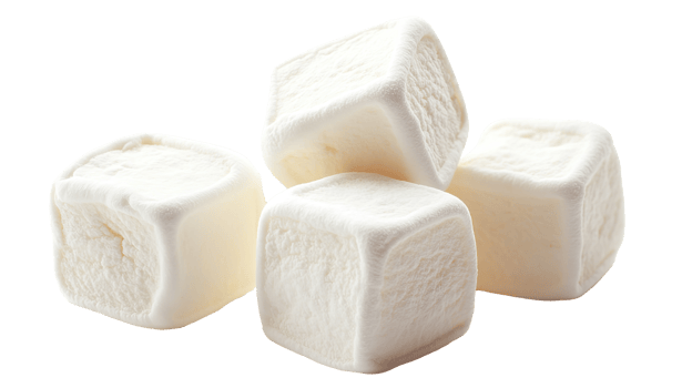 Sweet Marshmallows Isolated at the Transparent Background png