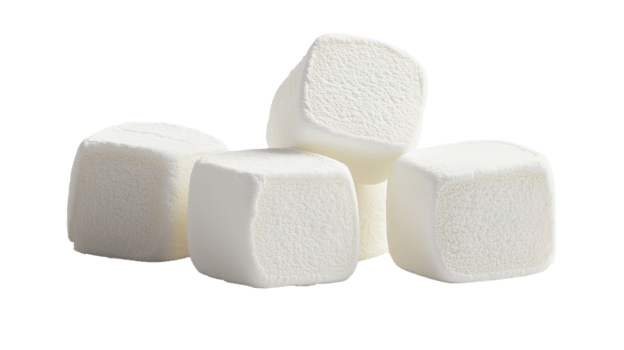 Sweet Marshmallows Isolated on the Transparent Background png