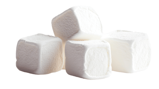 Delicious Sweet Marshmallows Isolated at Transparent Background png
