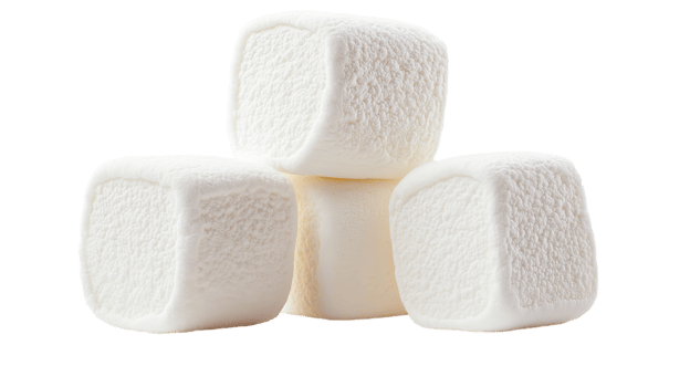 Delicious Sweet Marshmallows Isolated at the Transparent Background png