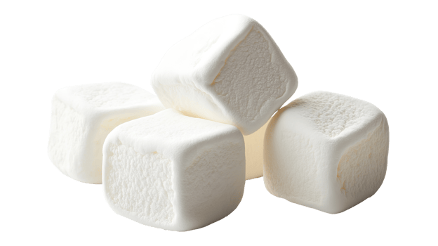 Delicious Sweet Marshmallows Isolated on the Transparent Background png