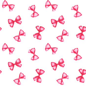 Pattern with hand-drawn watercolor illustrations of bows. Seamless texture with watercolor bows. Perfect for festive decor for Christmas, Valentine's Day, birthday, children's party. png