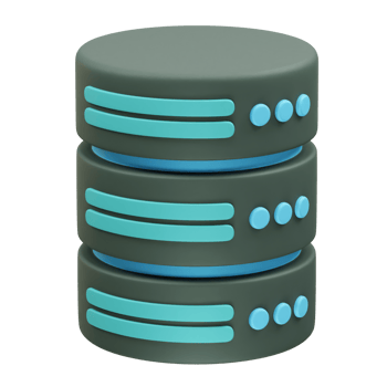 Database 3D Icon illustration render png