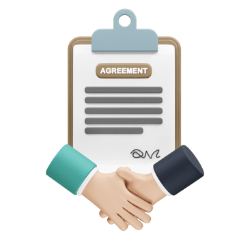 Contract Agreement 3D Icon illustration render. Liability icon 3d illustration render png