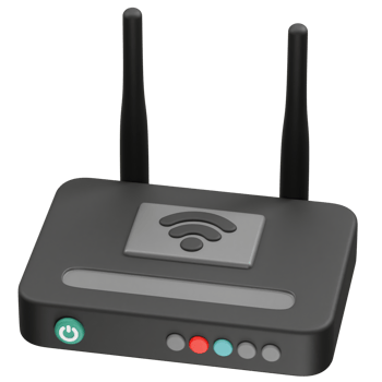 wireless router icon illustration 3d. Wi-Fi router icon 3d png