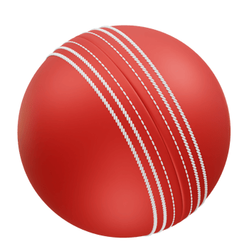 Cricket Ball 3D Icon illustration render png
