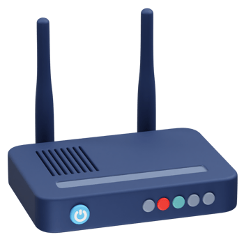 wireless router icon illustration 3d. Wi-Fi router icon 3d illustration element png