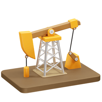 oil pump jack icon illustration 3d render png
