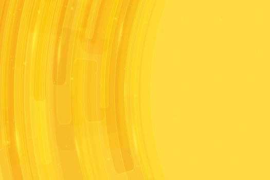 Abstract Yellow Striped Lines Backdrop. Bright Yellow Tech Background with Curved Lines and Light Gradient vector