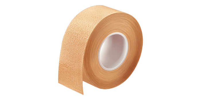 Roll Of Beige Adhesive Tape Isolated On Transparent Background png