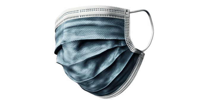 Surgical Face Mask Isolated On Transparent Background png
