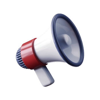 Modern 3D Loudspeaker Symbol Design png