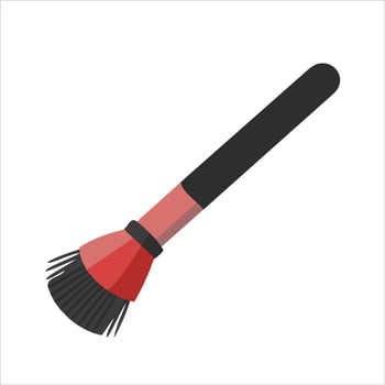 Makeup brush icon vector