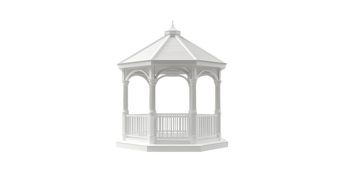 Gazebo. Outdoor Architecture And Garden Design Element Isolated On Transparent Background png