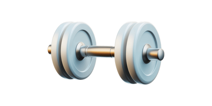 Dumbbell. Fitness And Strength Training Equipment For Home Workouts Isolated On Transparent Background png