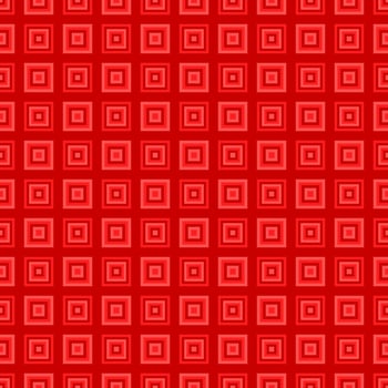 Geometrical repeating pattern - red square background illustration vector