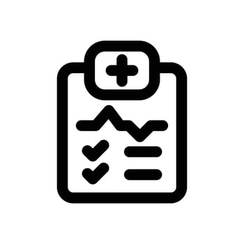 diagnosis line icon. Clean and minimalist icon for websites and mobile apps. vector