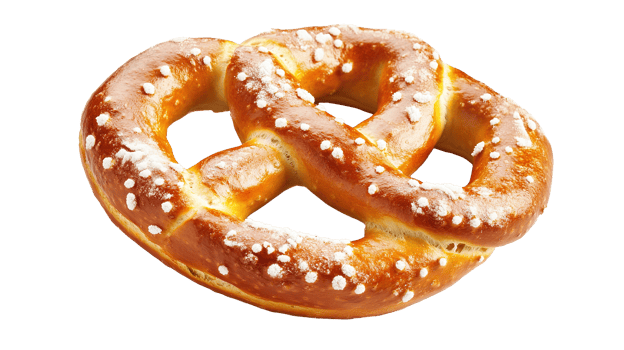 Delicious Pretzel Pastry Isolated at the Transparent Background png