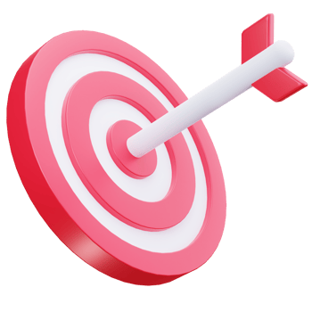 3D Icon Target Achievement Bullseye png