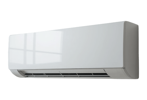 Wall Mounted Air Conditioning Unit with Transparent Background png