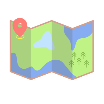 map with a location pin png