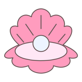 Shell with pearl png