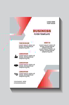 Flyer Template for Business Promotion and Marketing Promotion vector