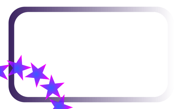a purple star frame with a purple border png