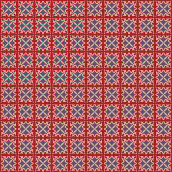 A red and blue patterned background vector