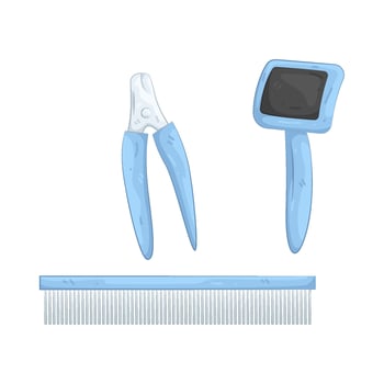 Illustration of Grooming tools vector