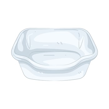 Illustration of Pet Litter Box vector