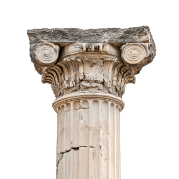 Column capital isolated on transparent background png