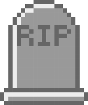 halloween tombstone 8bit pixel art png