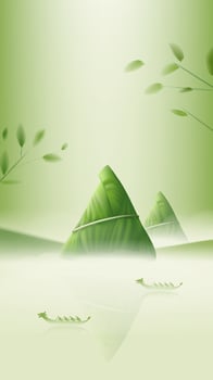 Dragon Boat Festival vertical illustration Zongzi and dragon boat vector