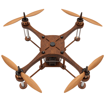 Futuristic Drone Design 3D Render png