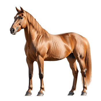 Brown Horse Standing Isolated png
