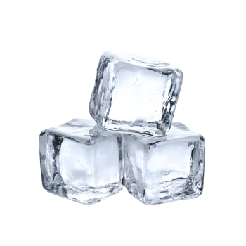 Realistic Ice Cubes Three Pieces Isolated png