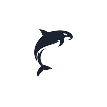 Orca whale logo design inspiration. Suitable for your design need, logo, illustration, animation, etc. vector