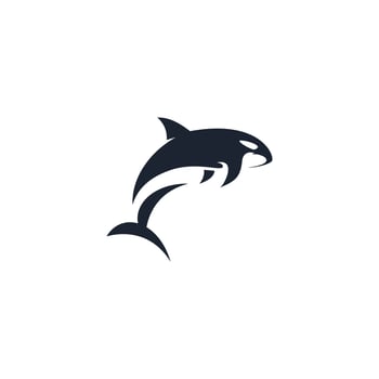 Orca whale logo design. Suitable for your design need, logo, illustration, animation, etc. vector
