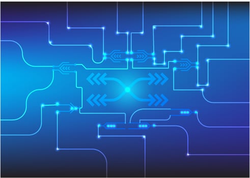 Hi-Tech Digital Background vector